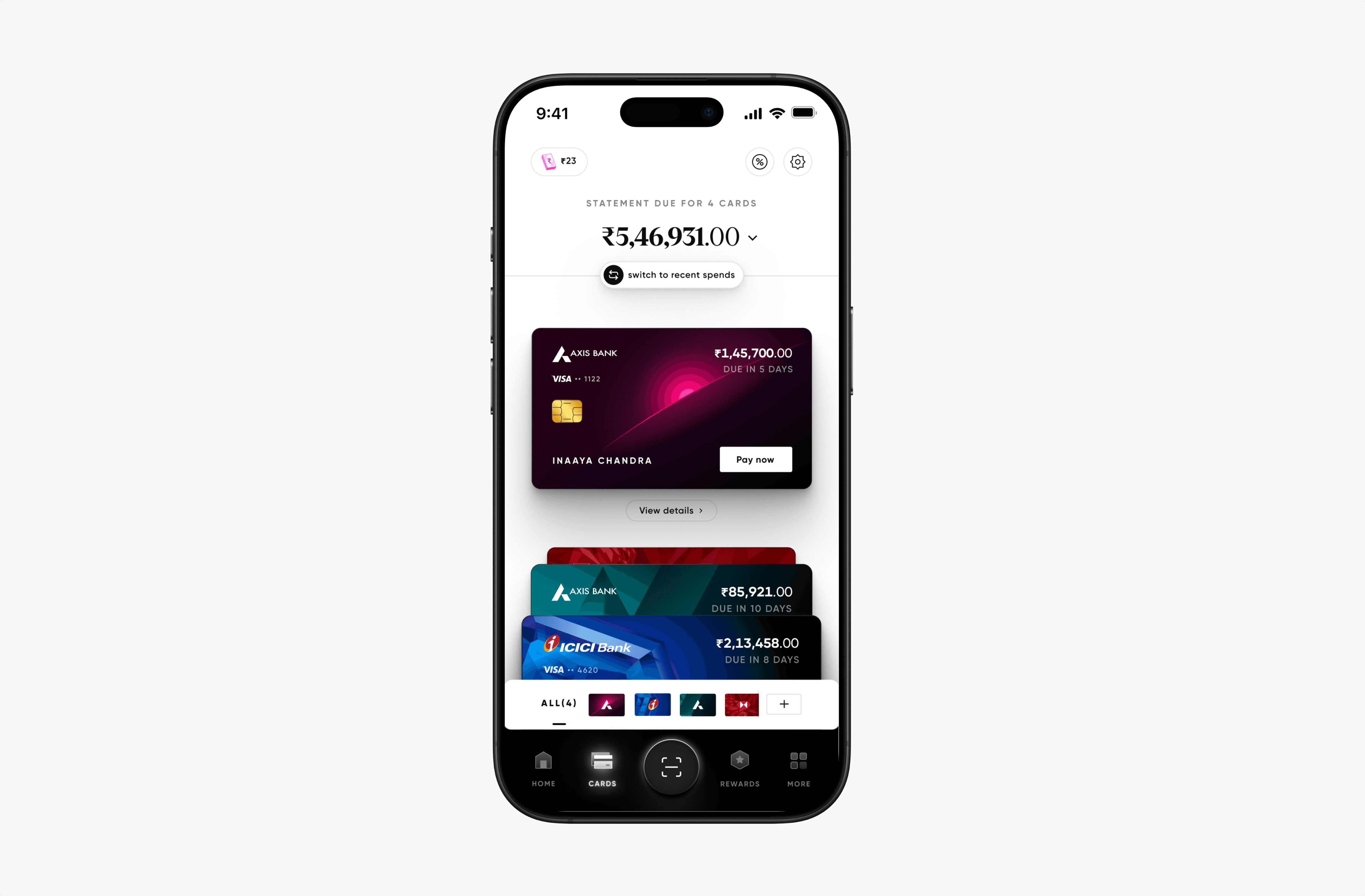 Reimagined credit card management